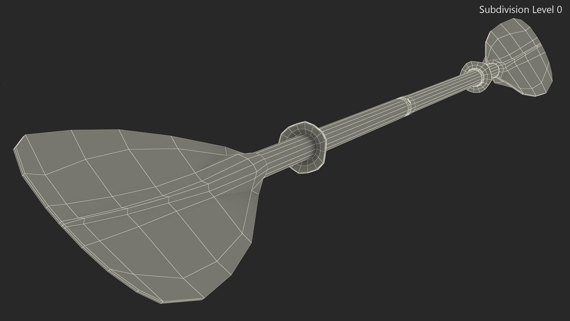 Aluminium Kayak Paddle 3D