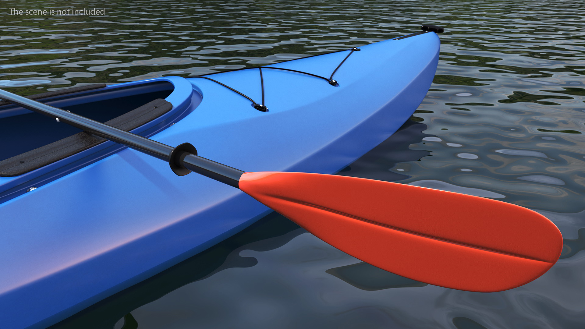 Aluminium Kayak Paddle 3D