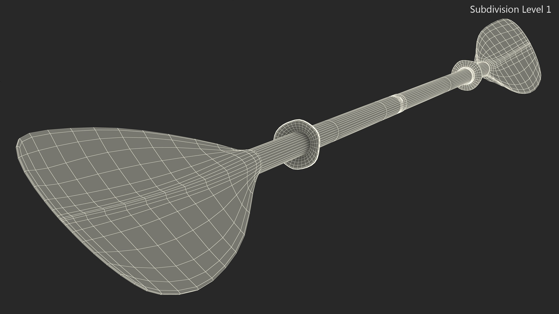 Aluminium Kayak Paddle 3D