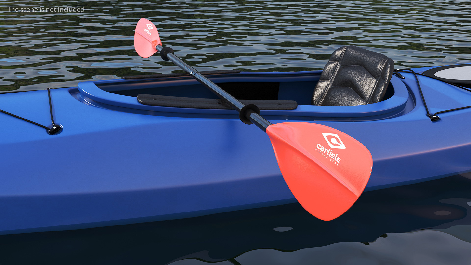 Aluminium Kayak Paddle 3D