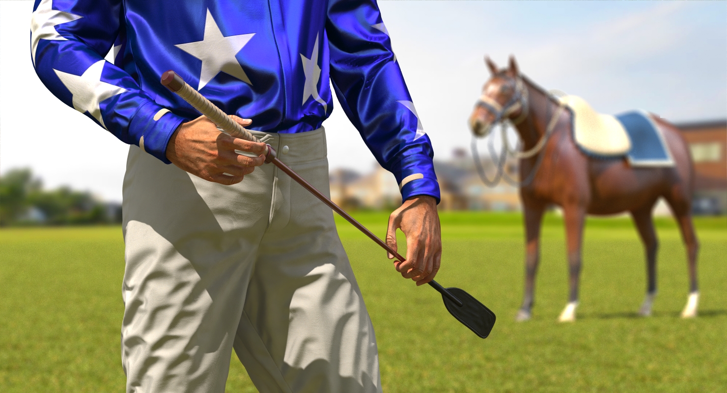 3D Jockey Whip