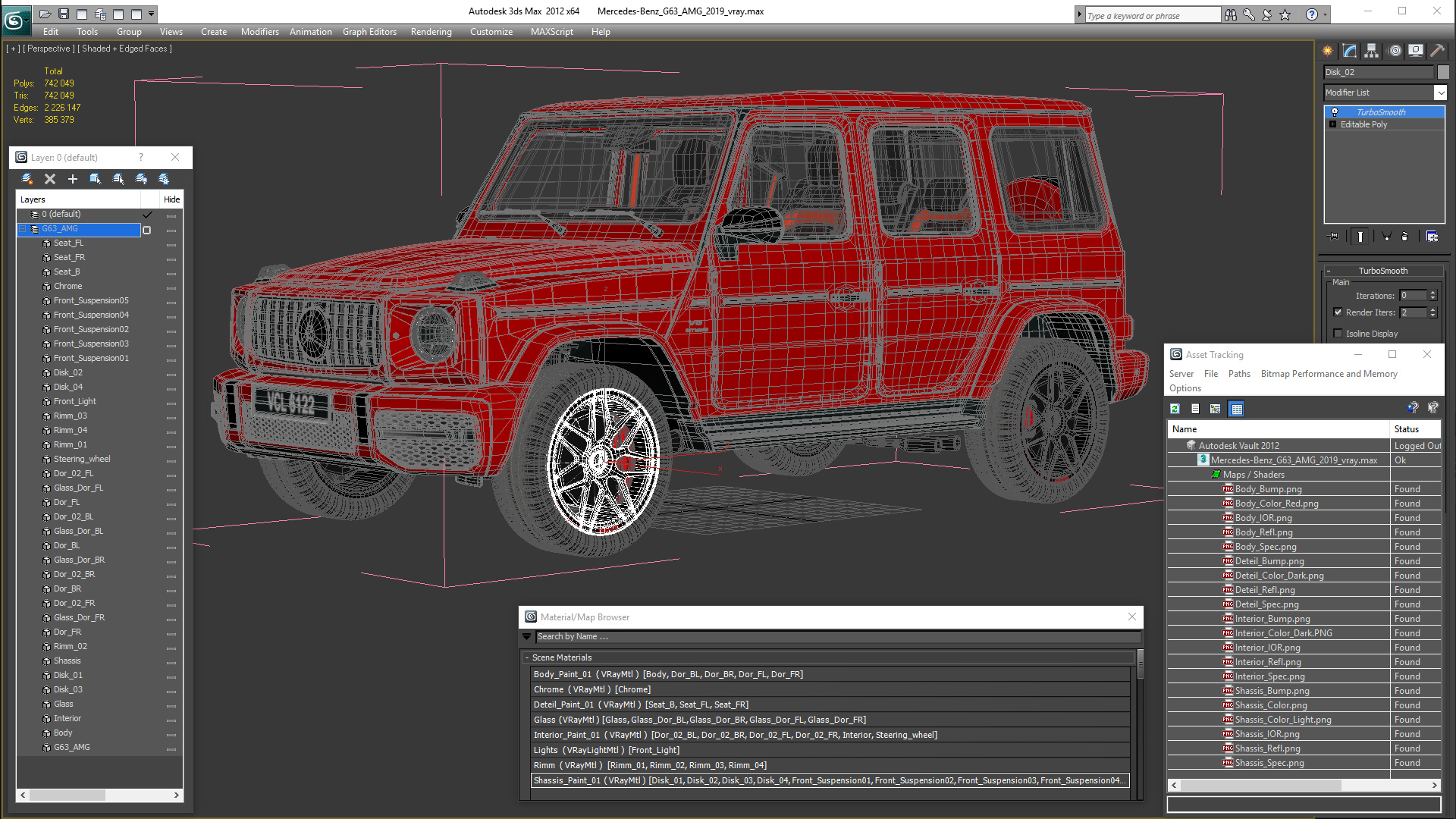 3D Mercedes-Benz G63 AMG 2019