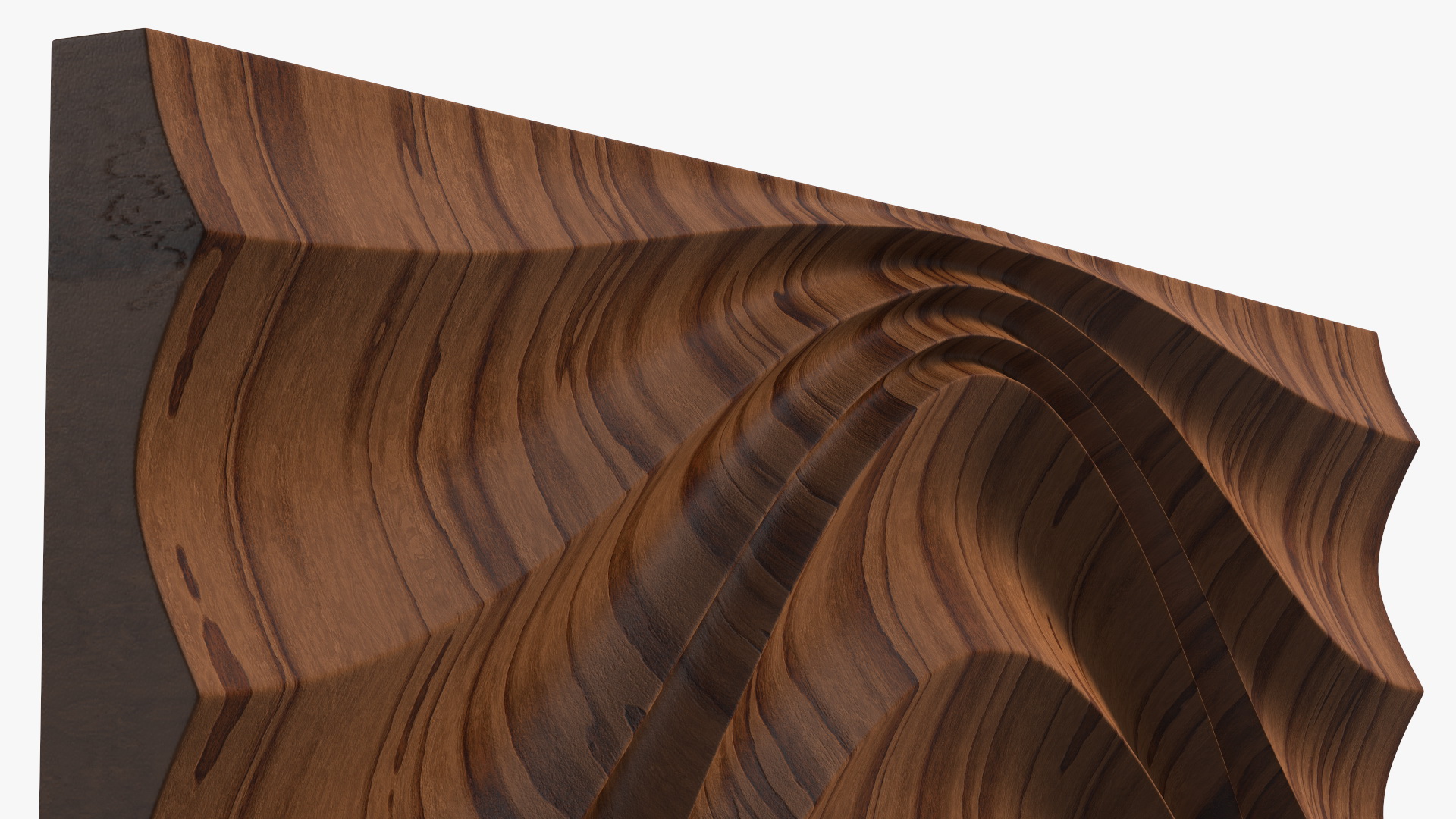 3D Wall Panel Circular Wave Wood 3D