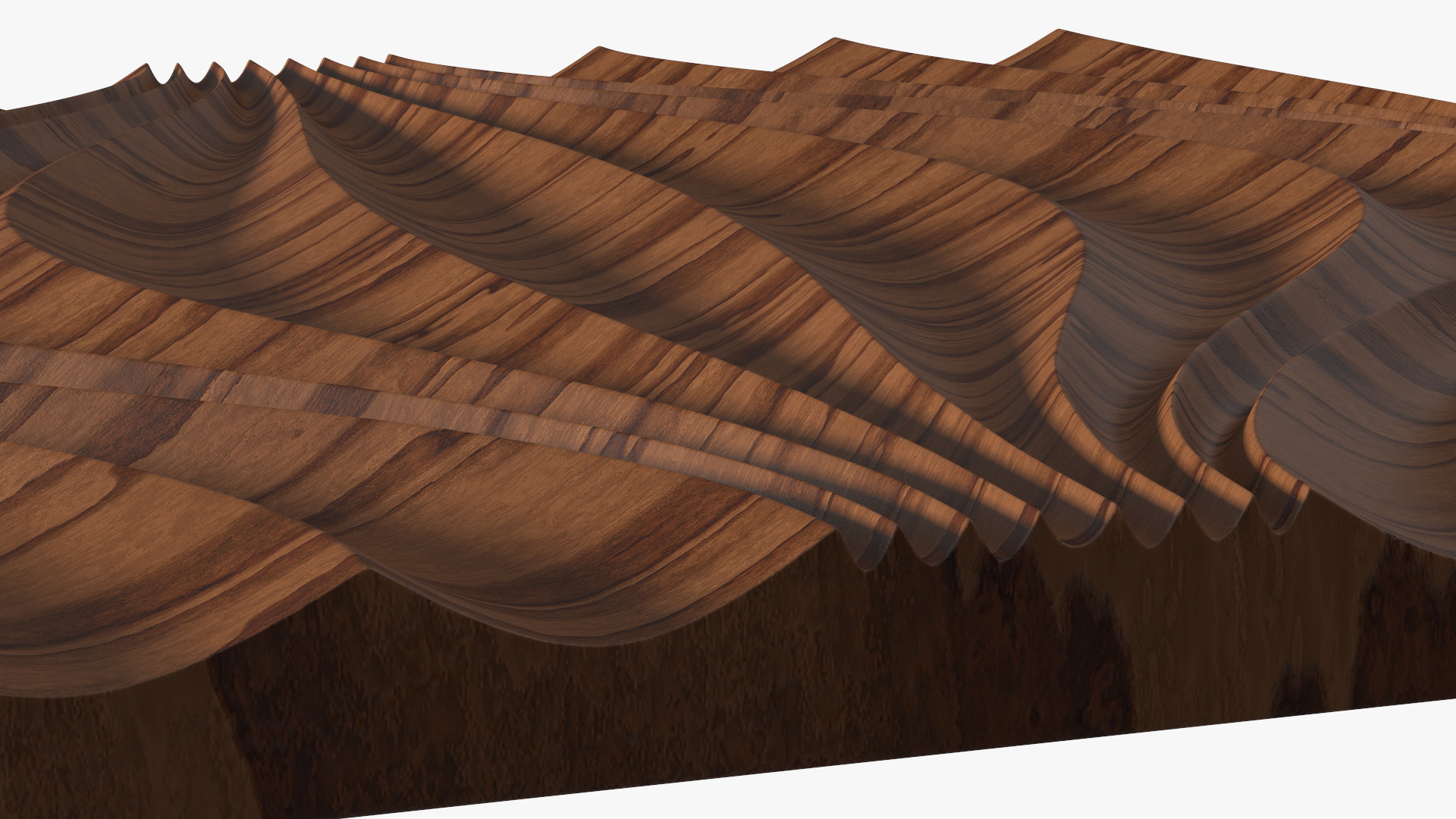 3D Wall Panel Circular Wave Wood 3D