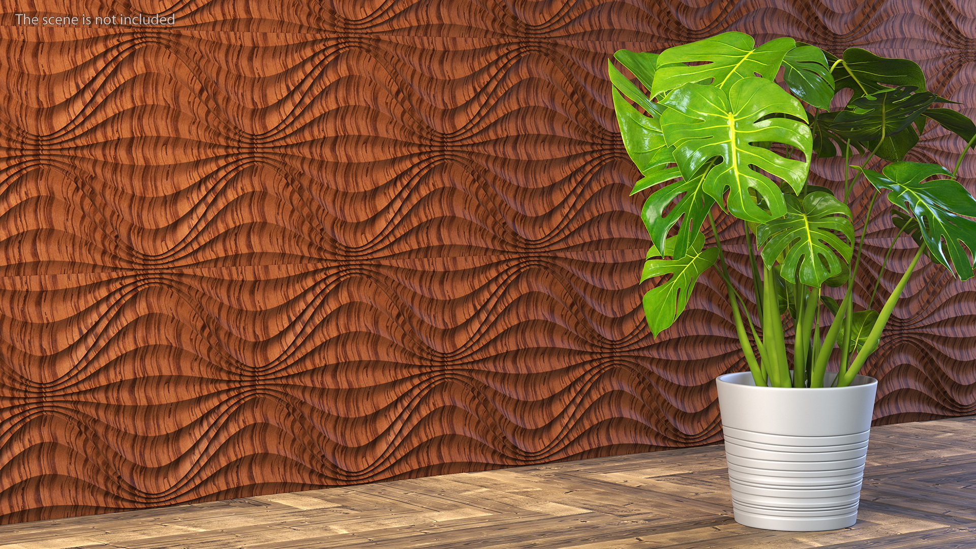 3D Wall Panel Circular Wave Wood 3D