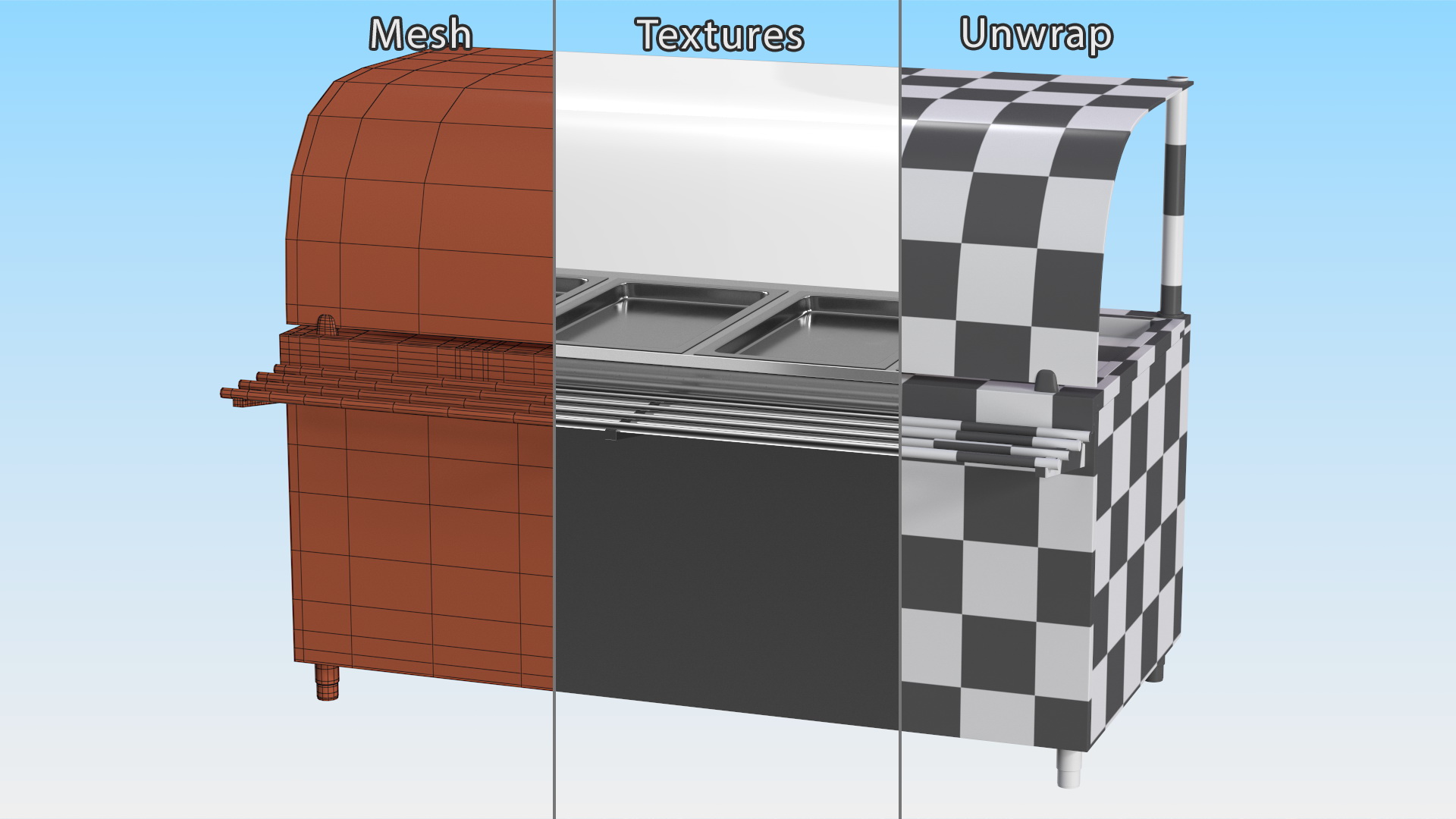 3D Refrigerator Self Service Line Element model