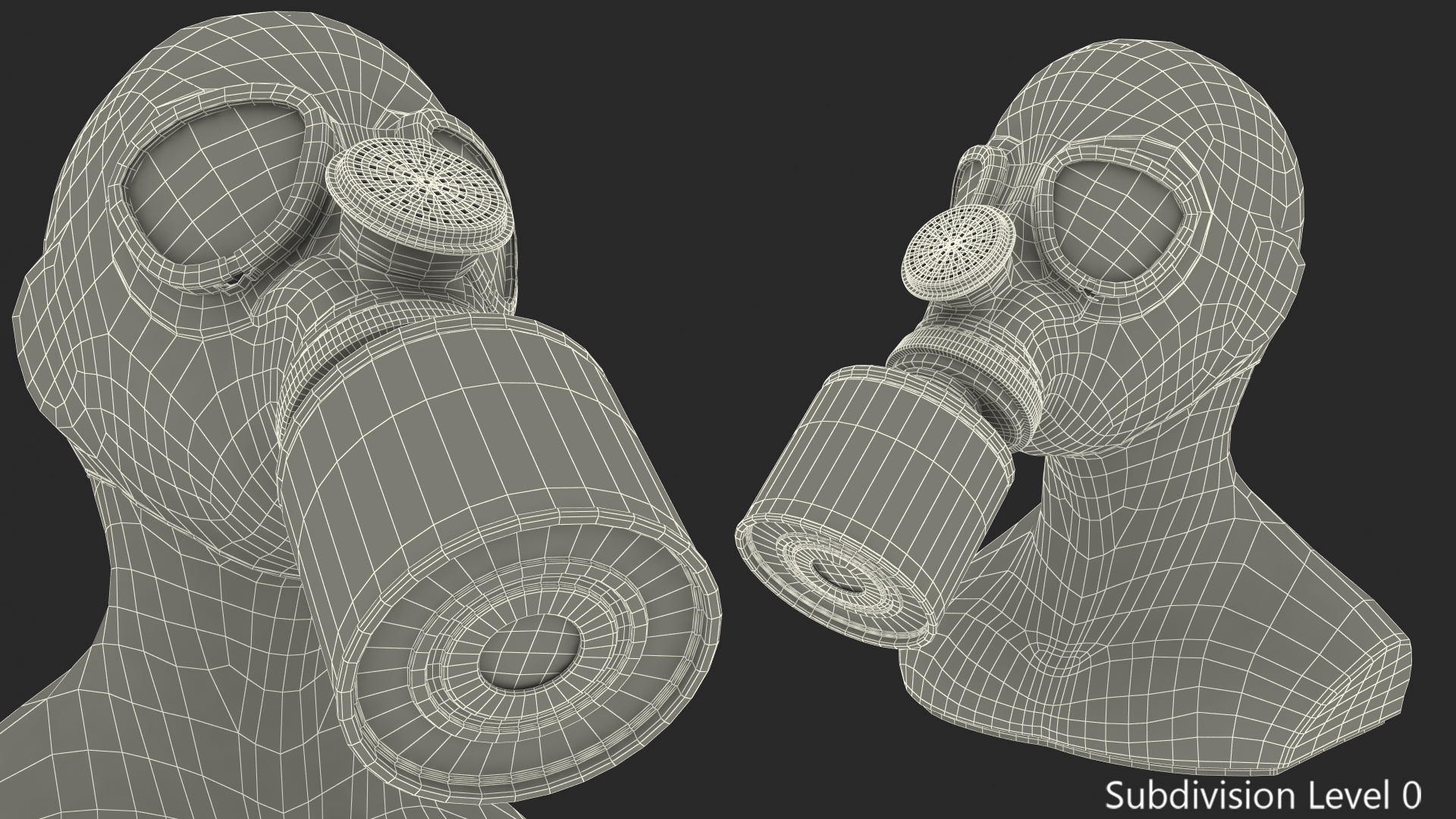 GP5 Lightweight Gas Mask 3D model