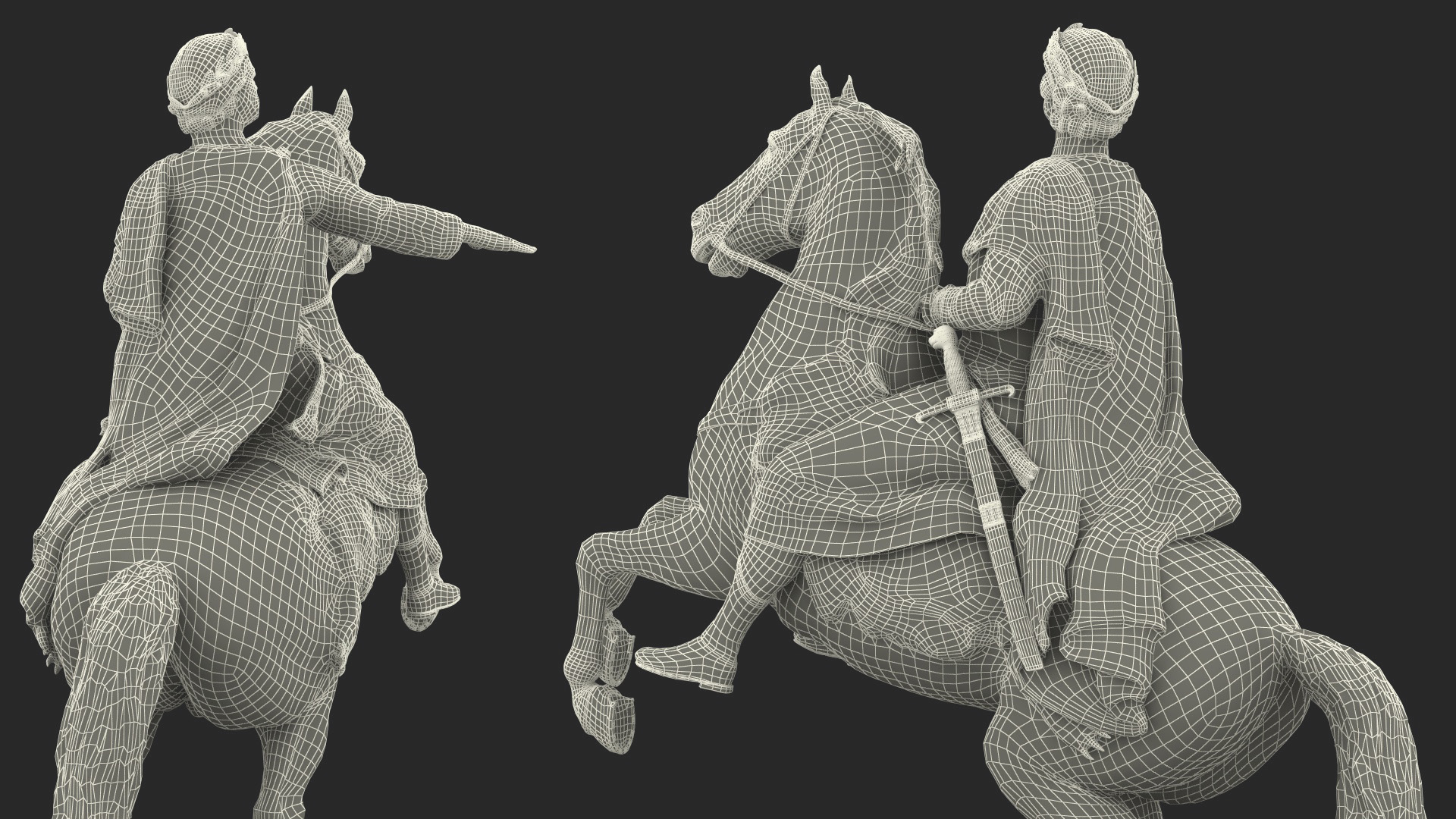 3D model Peter the Great Bronze Horseman Monument