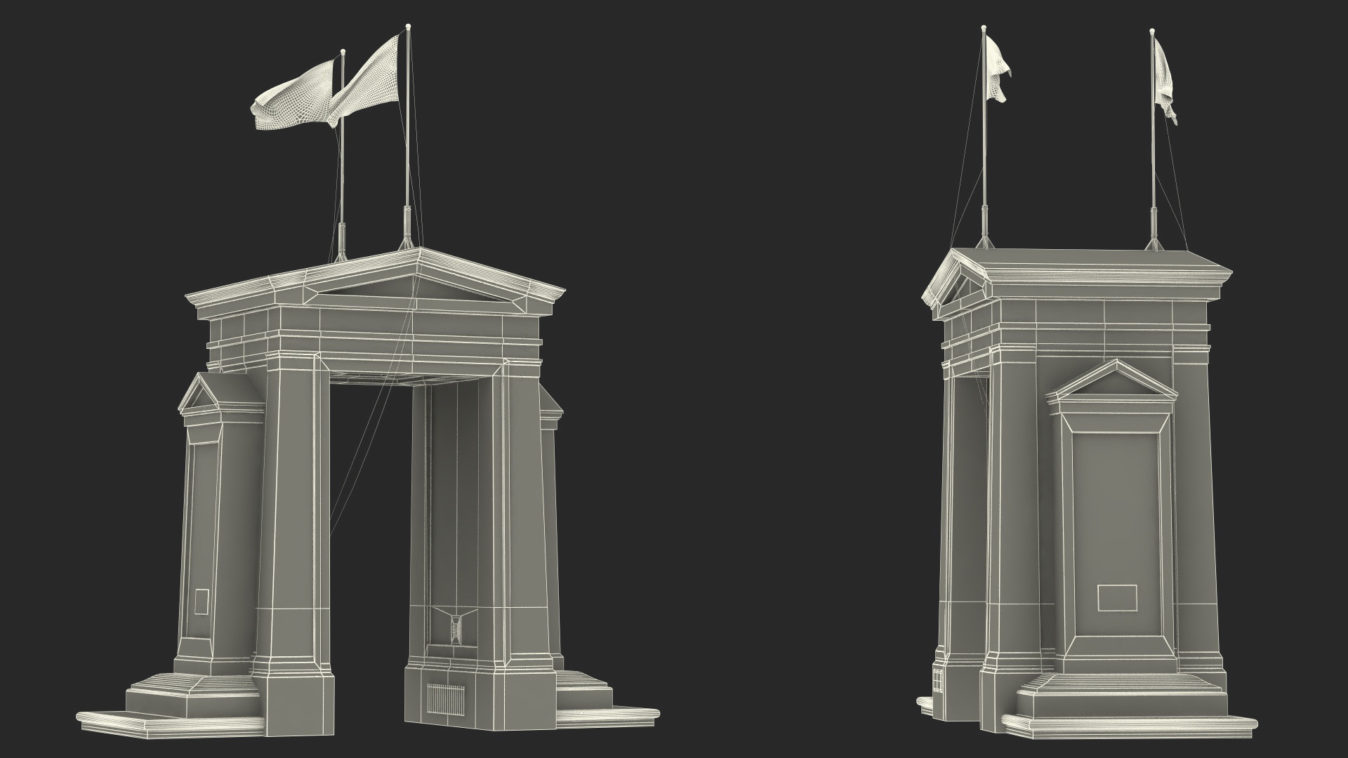 3D model Peace Arch