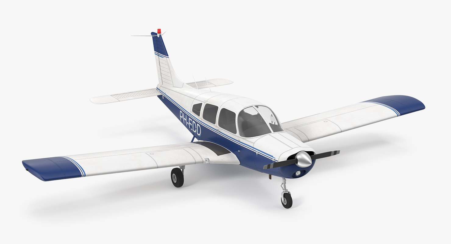 Light Aircraft Piper PA 28 161 Cherokee 3D model