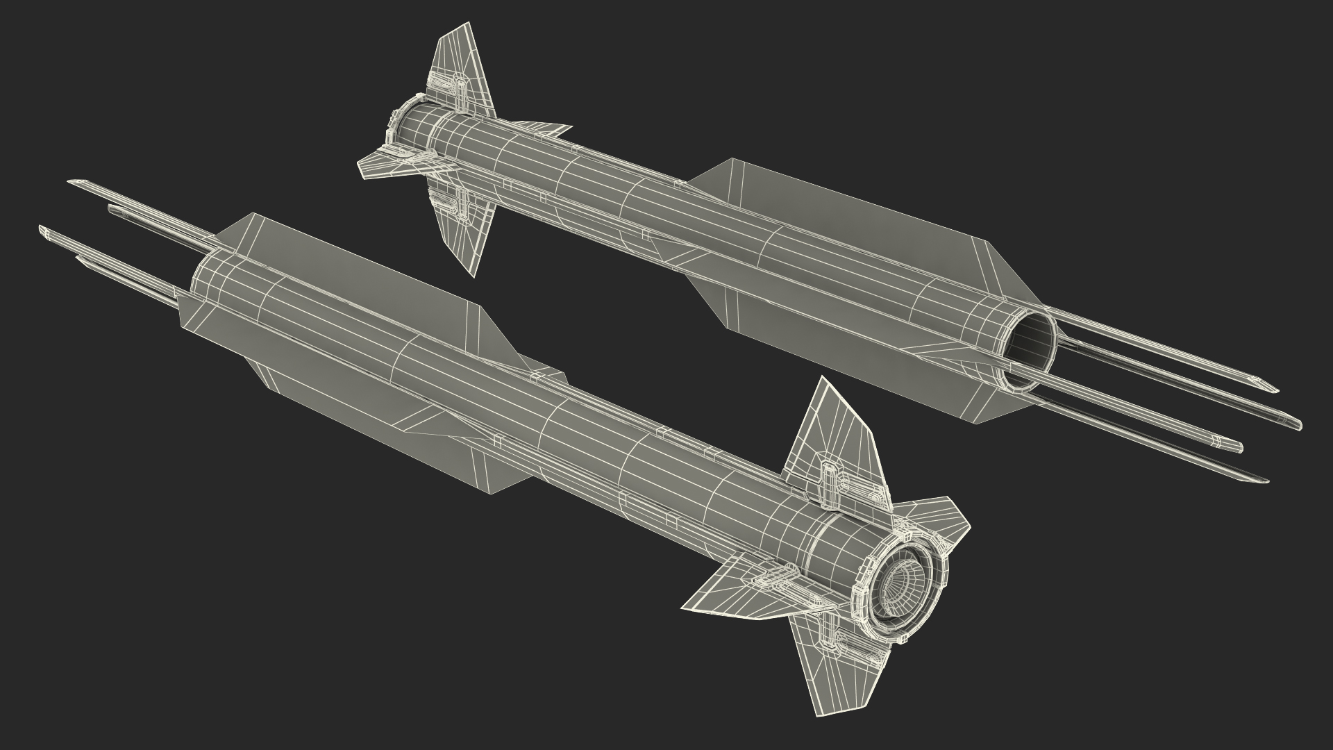 3D Steering Control Section SM6 Missile