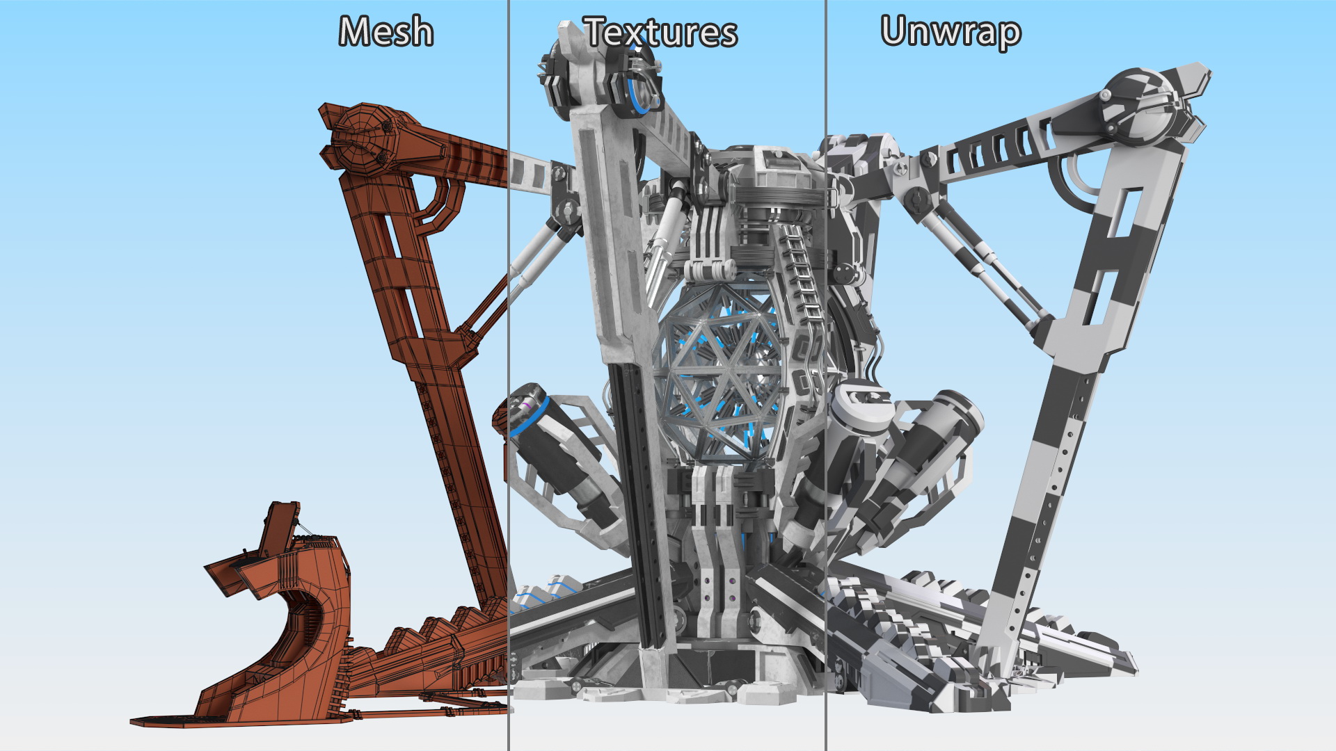 3D Futuristic Nuclear Reactor