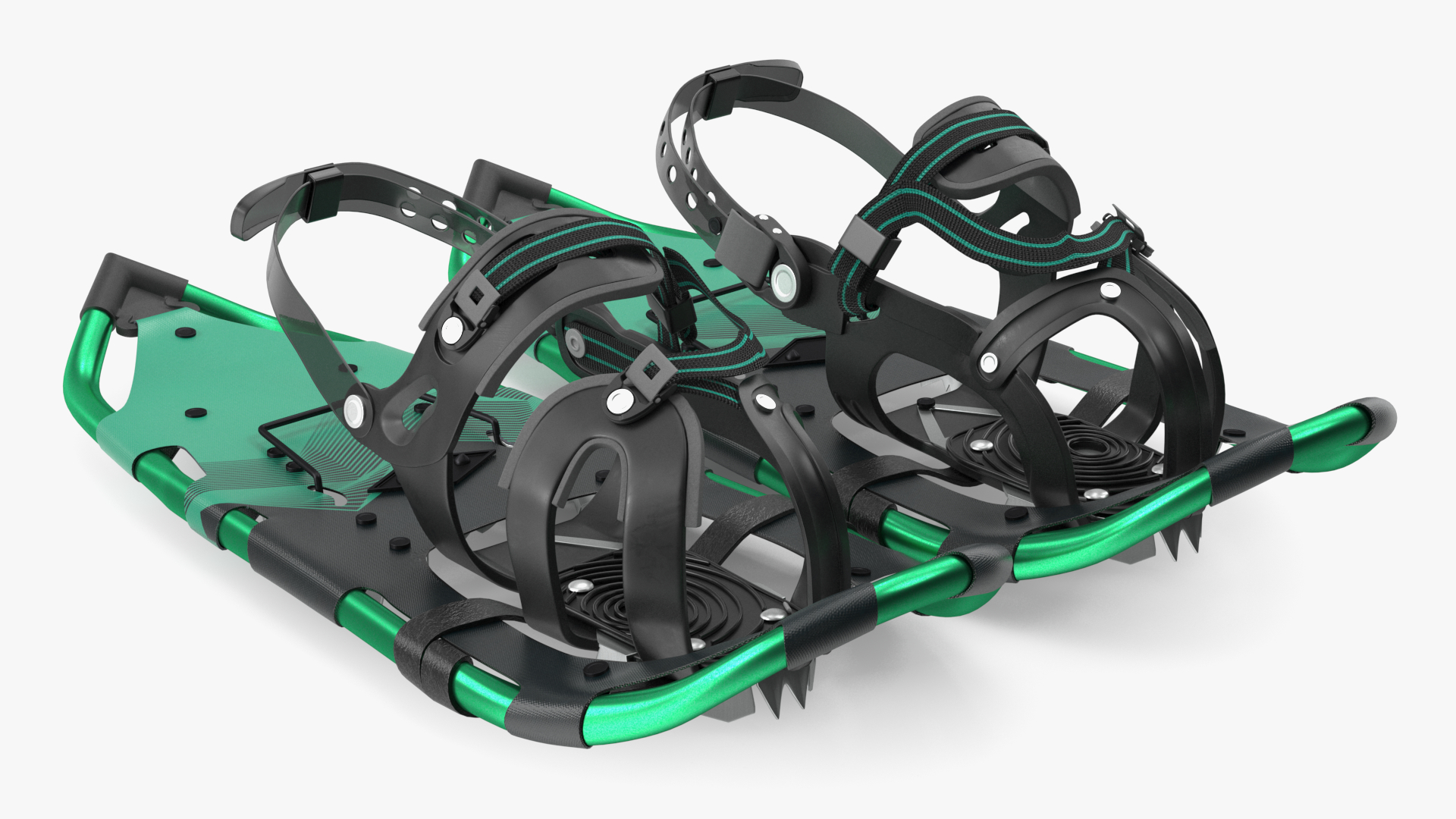 3D All Terrain Snow Shoes Green model