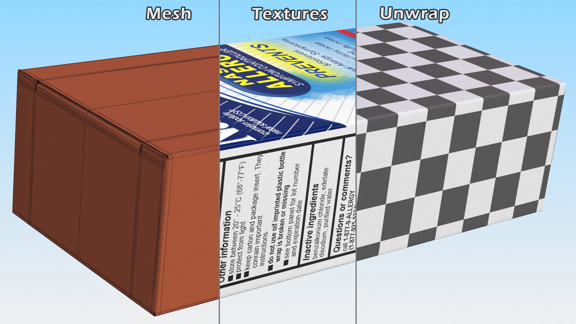 3D model NasalCrom Allergy Symptom Controller Box