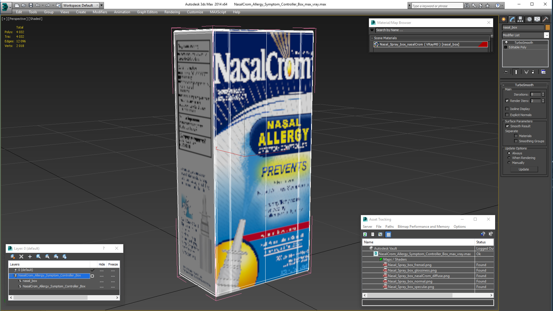 3D model NasalCrom Allergy Symptom Controller Box