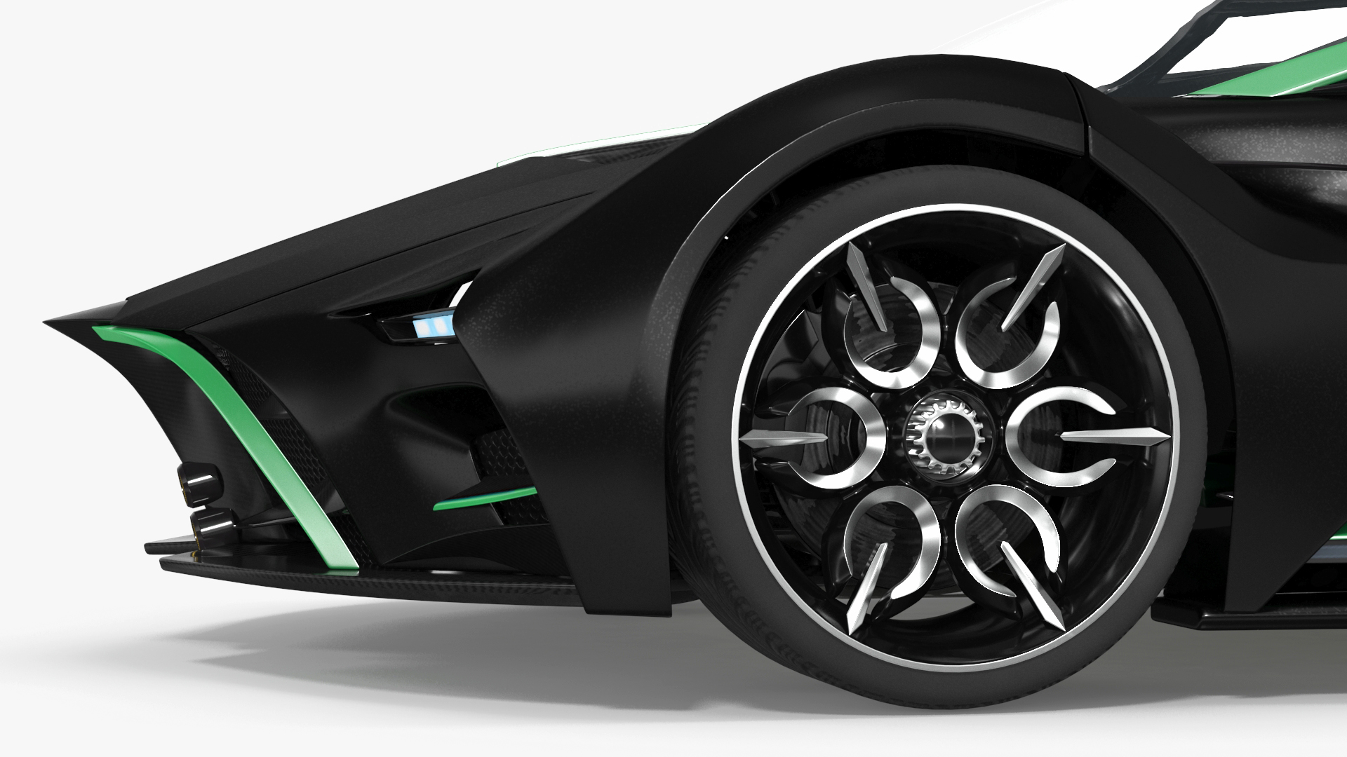 3D Hydrogen Hypercar Black model