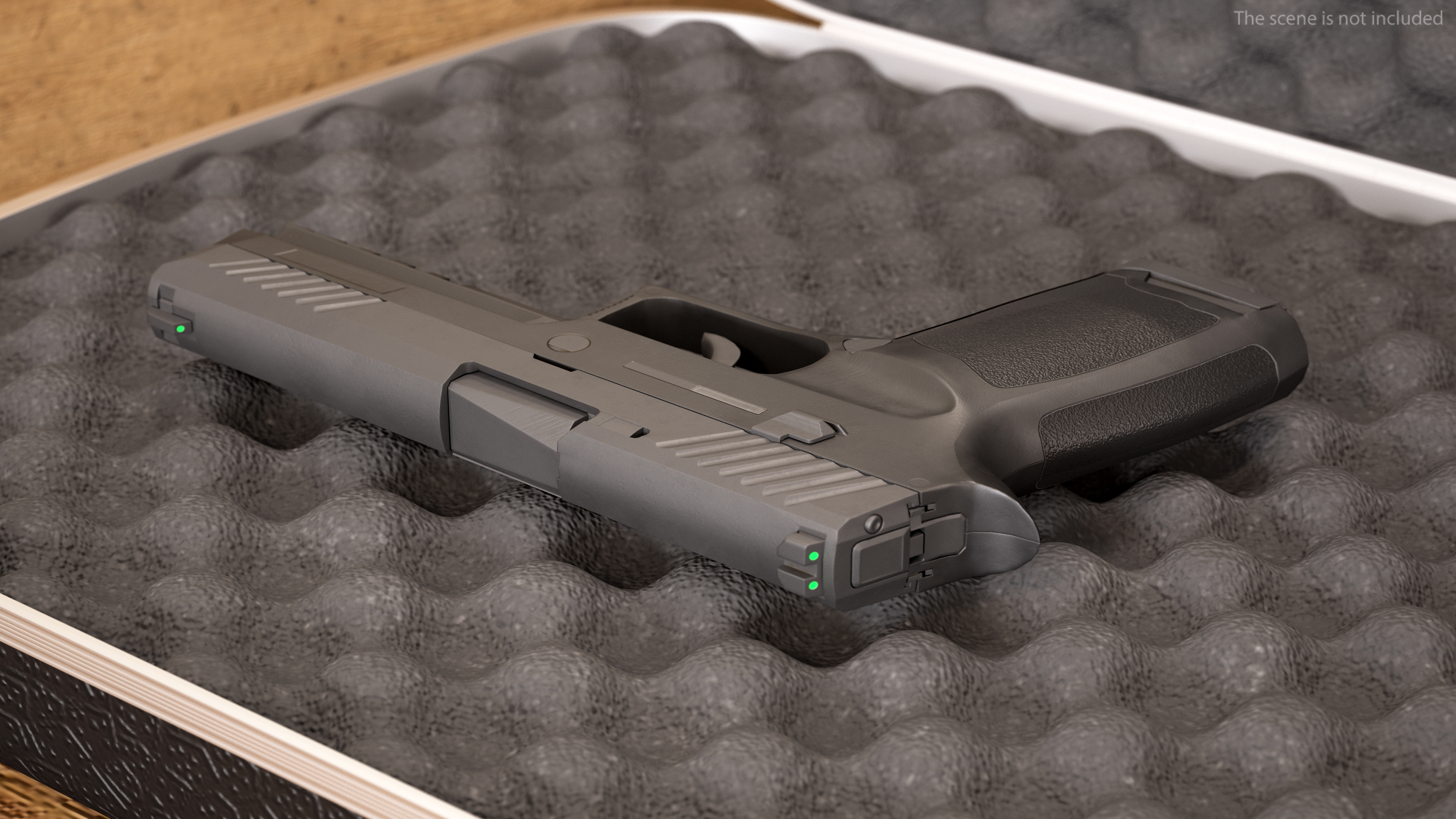 Modern Tactical Pistol Game Weapon 3D model