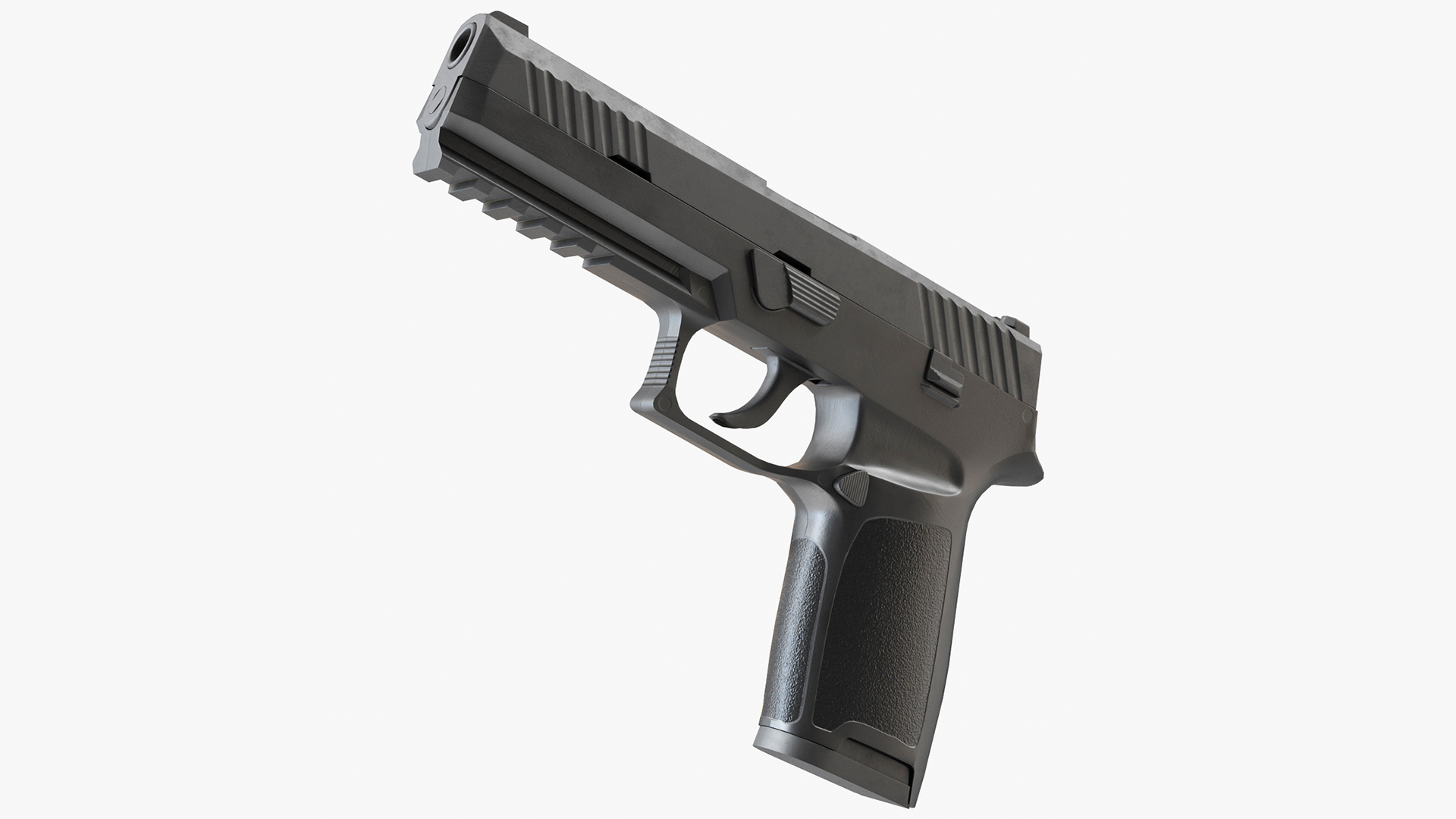 Modern Tactical Pistol Game Weapon 3D model