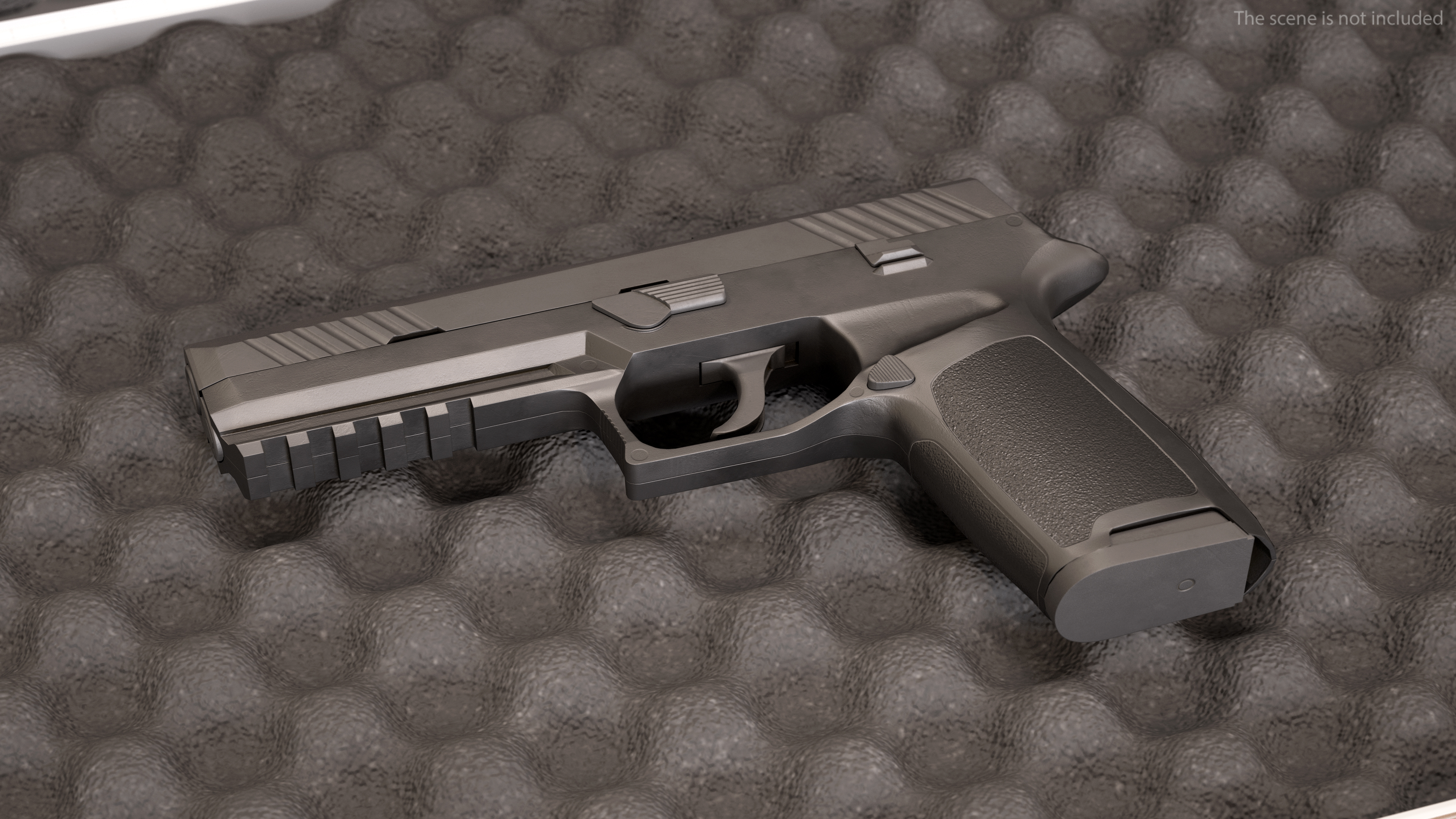 Modern Tactical Pistol Game Weapon 3D model