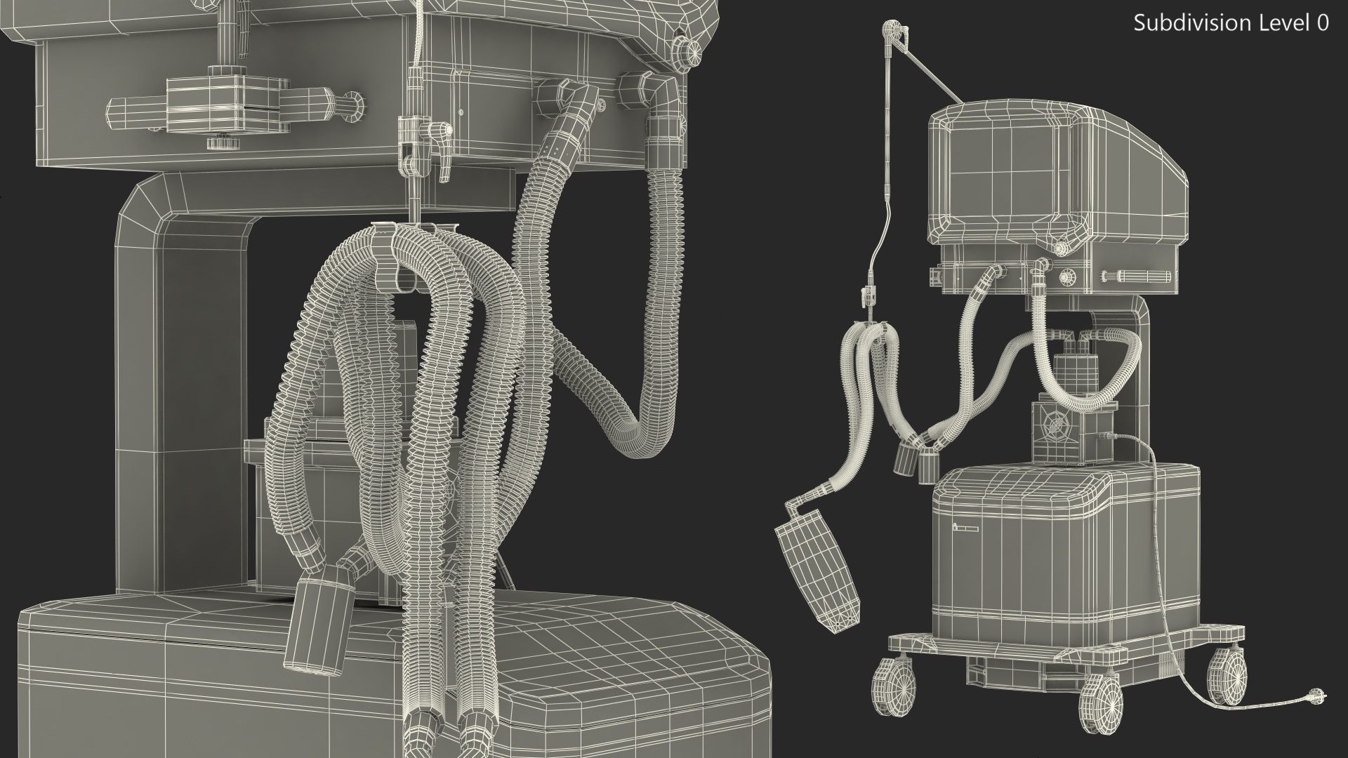 3D Superstar S1100 ICU Ventilator Machine model