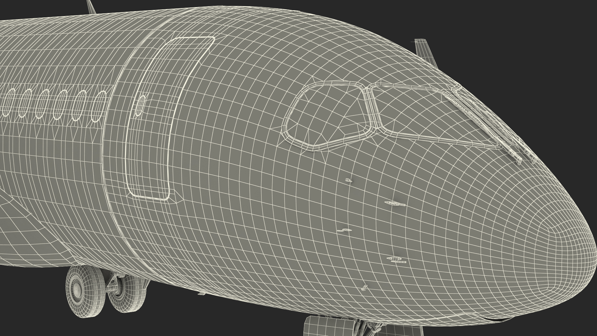 3D Airbus A220 100 Detailed Interior model