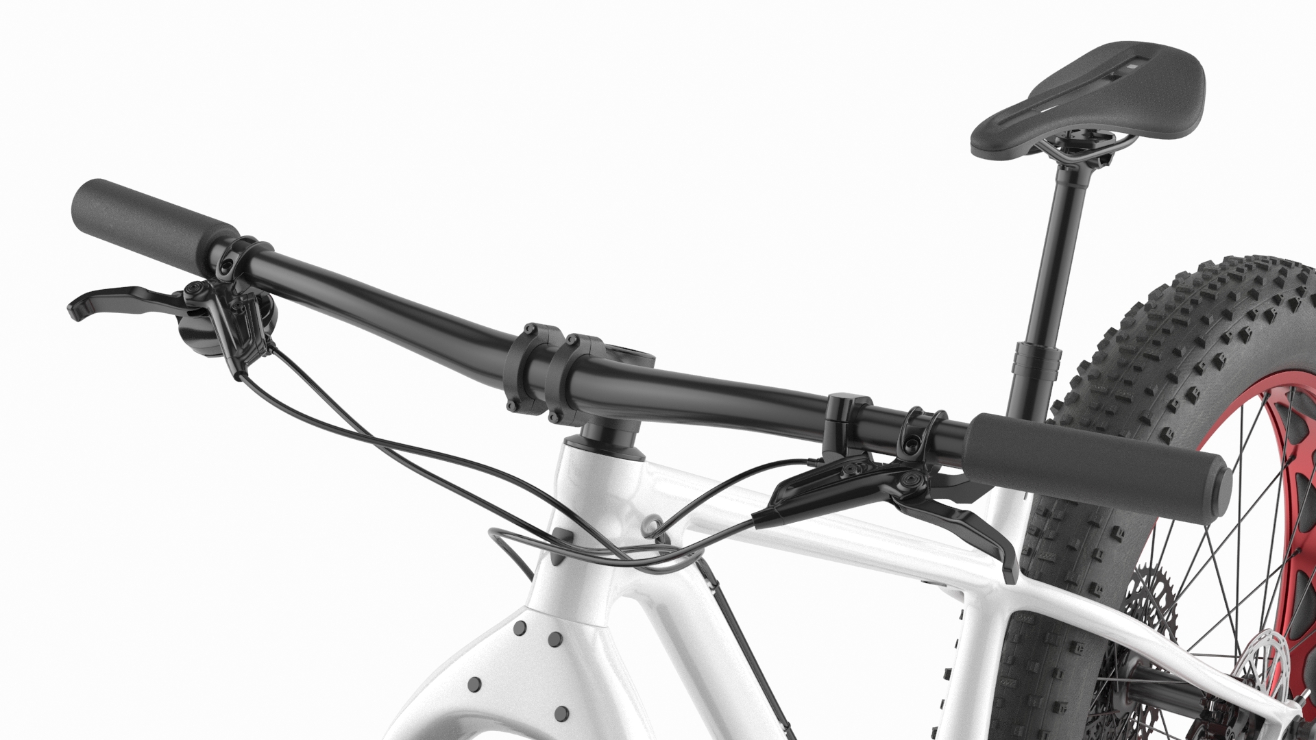 Fat Trek Bike White 3D model