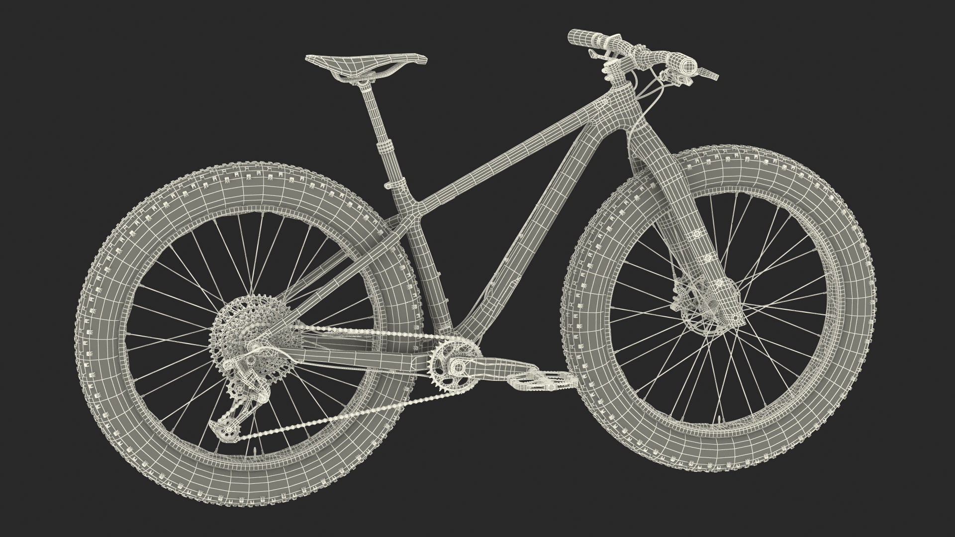 Fat Trek Bike White 3D model