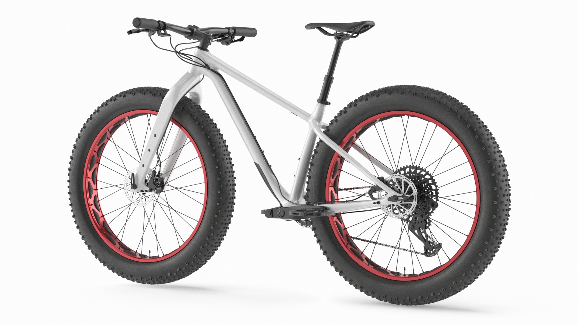 Fat Trek Bike White 3D model