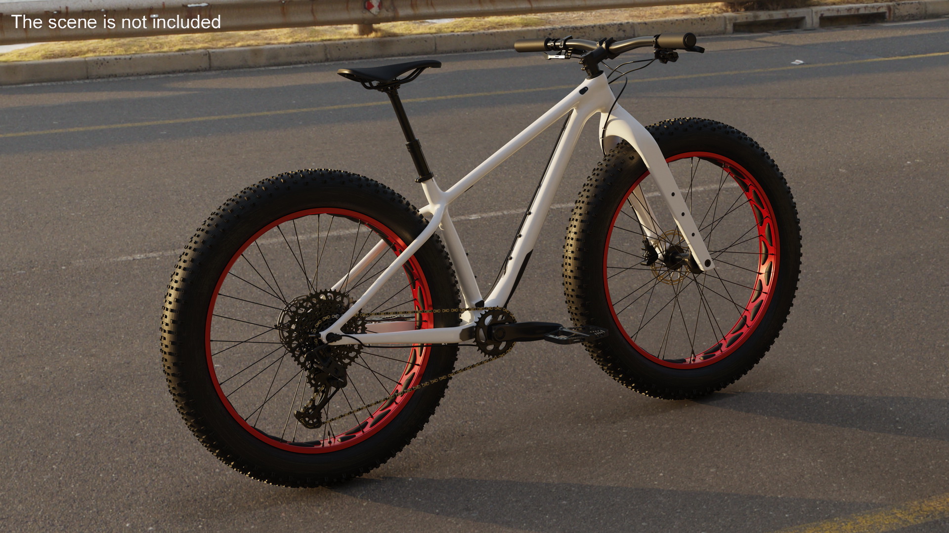 Fat Trek Bike White 3D model