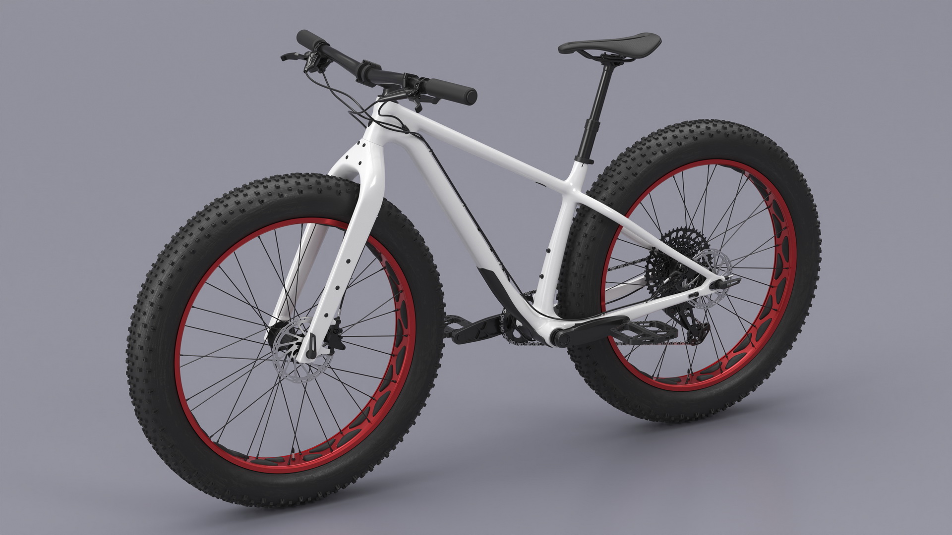 Fat Trek Bike White 3D model