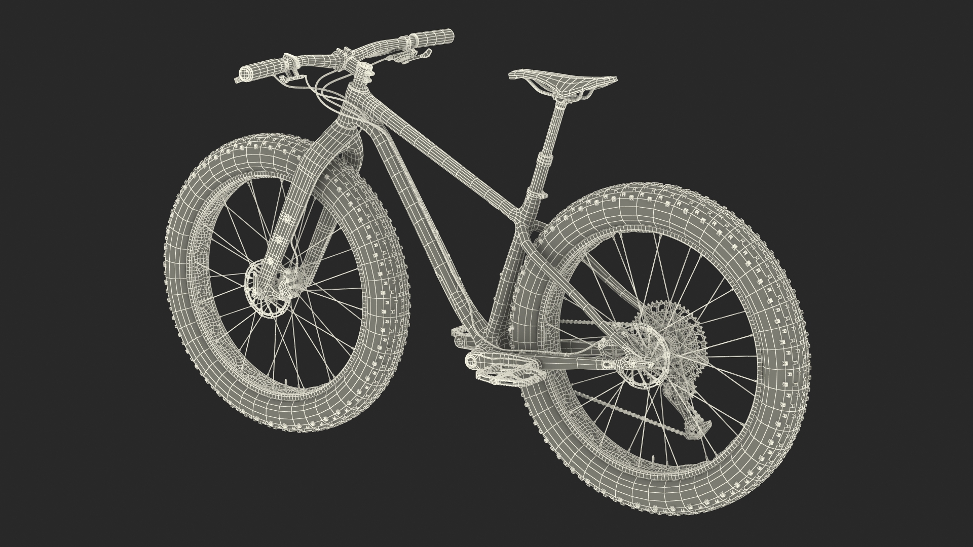 Fat Trek Bike White 3D model