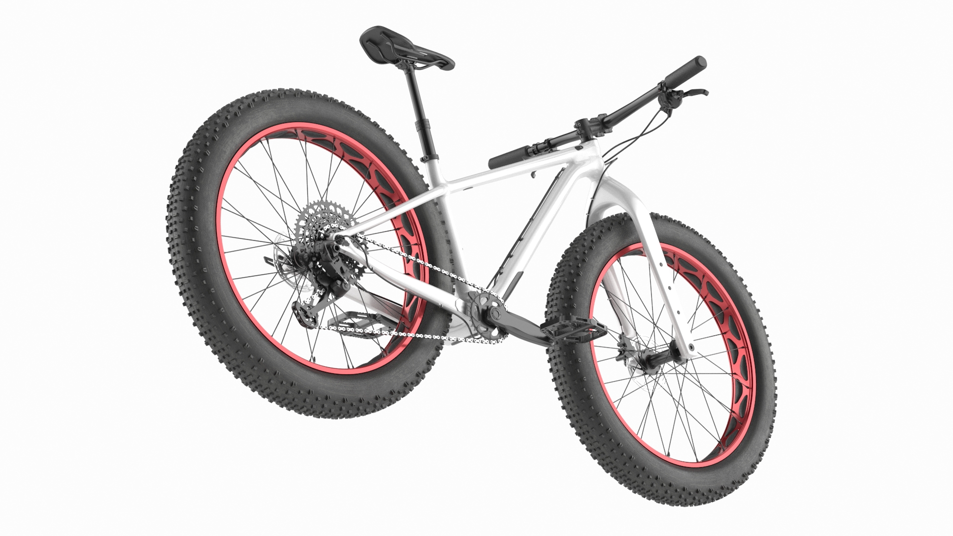 Fat Trek Bike White 3D model