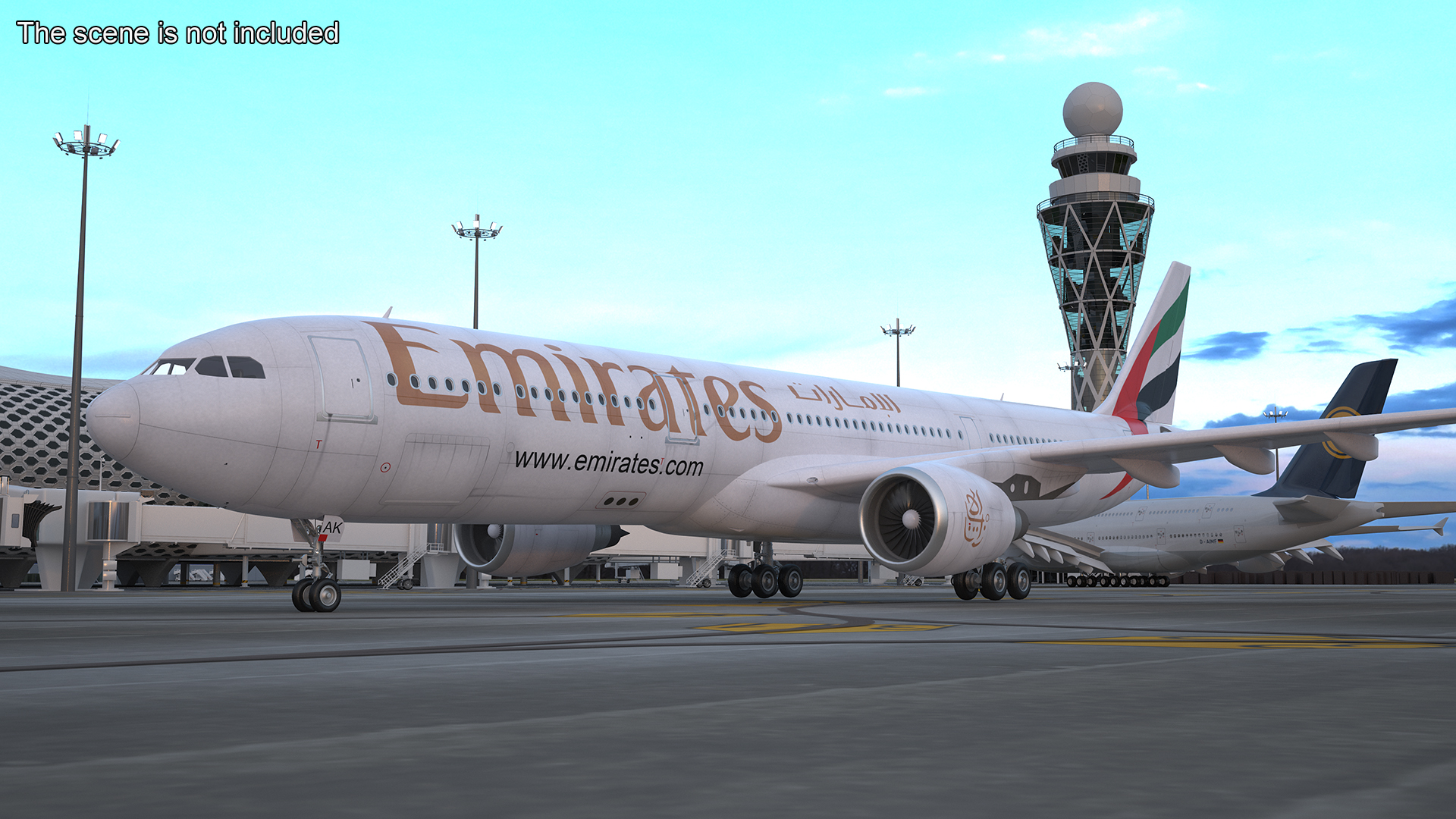 Emirates Airbus A330-200 3D model