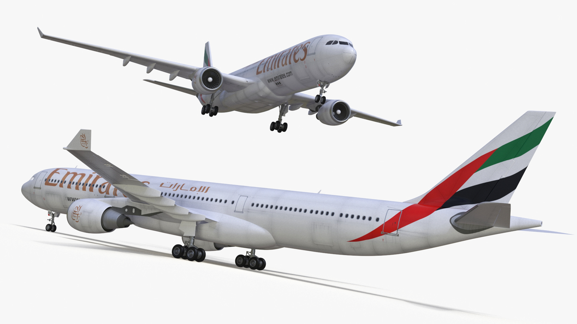 Emirates Airbus A330-200 3D model