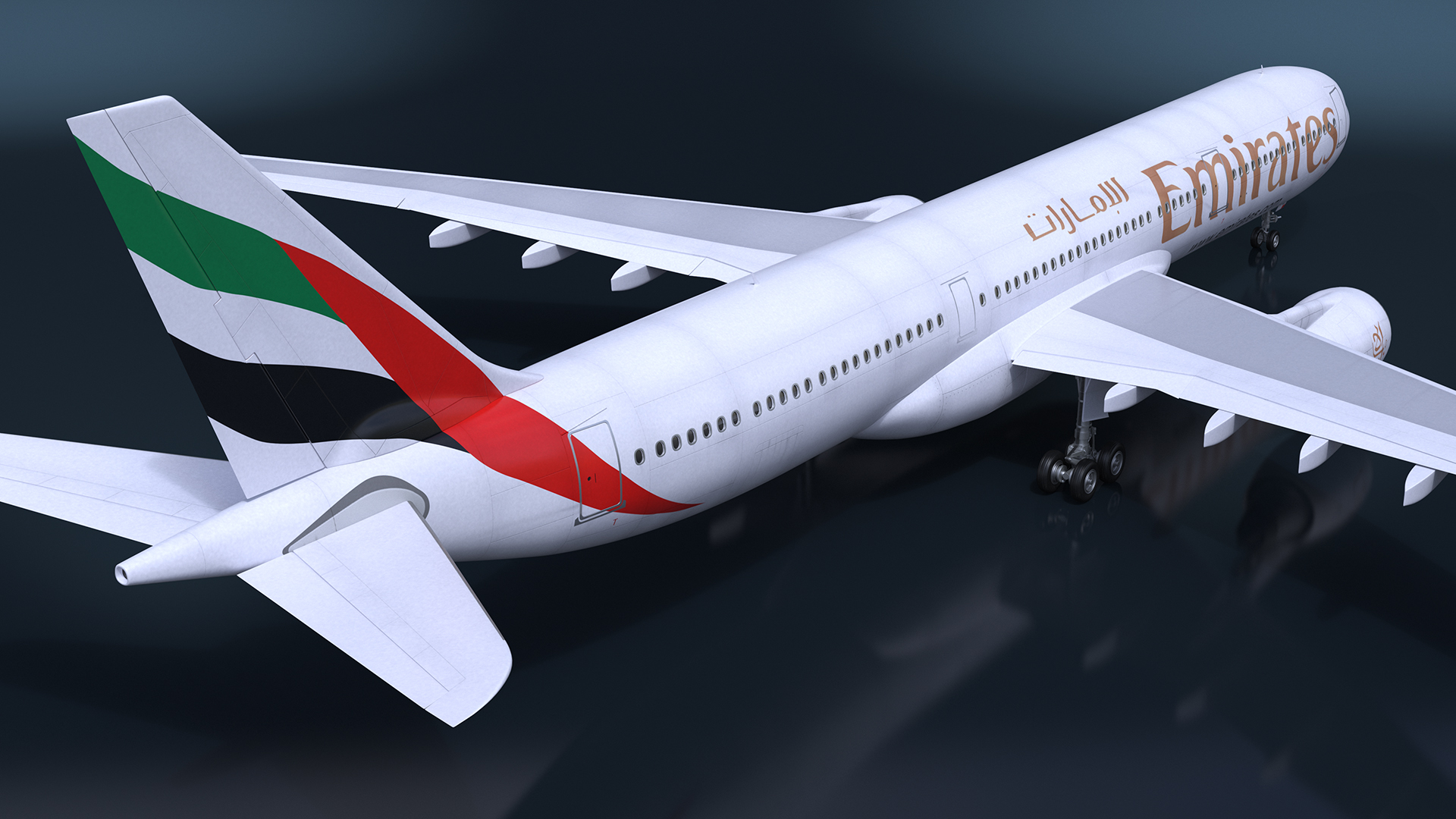 Emirates Airbus A330-200 3D model