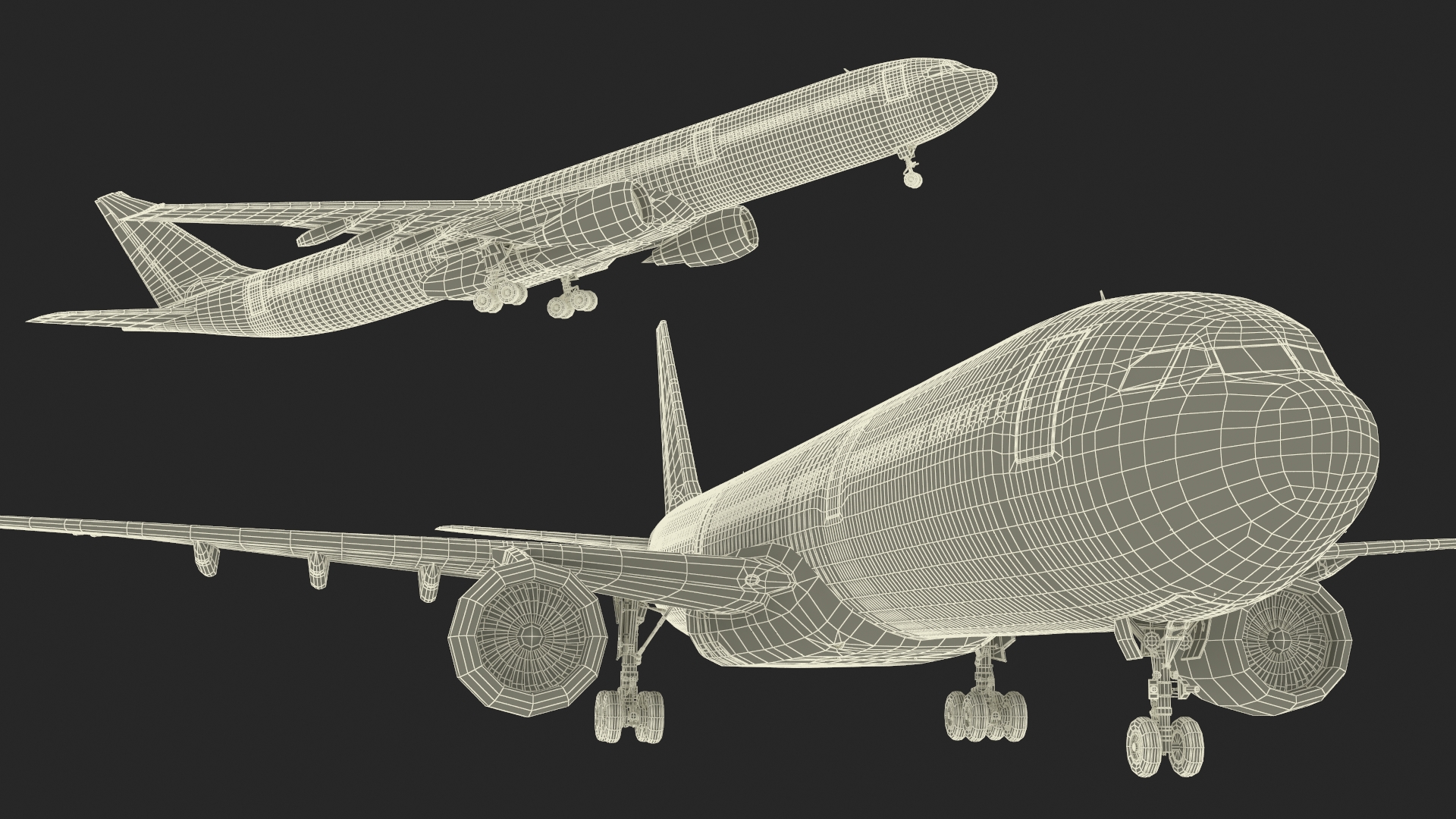 Emirates Airbus A330-200 3D model