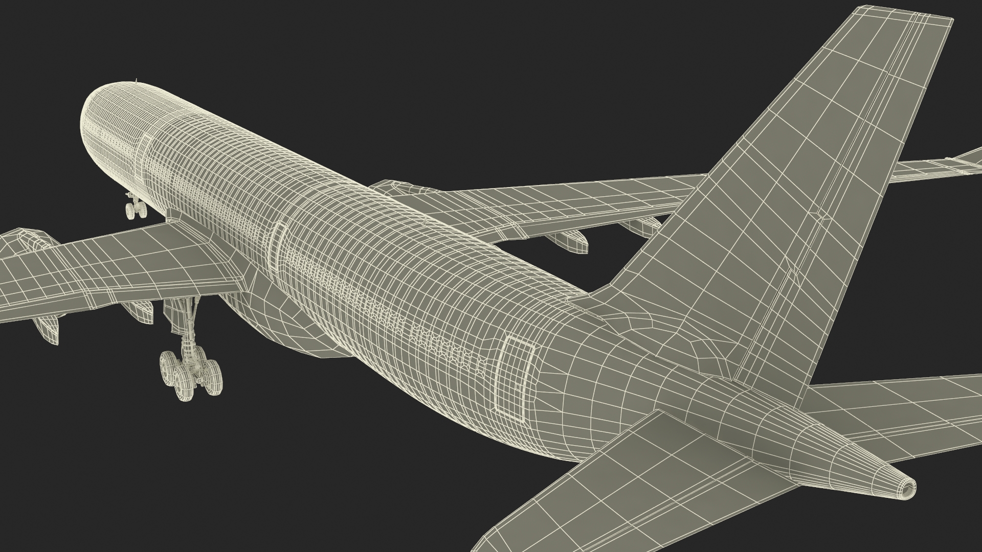 Emirates Airbus A330-200 3D model