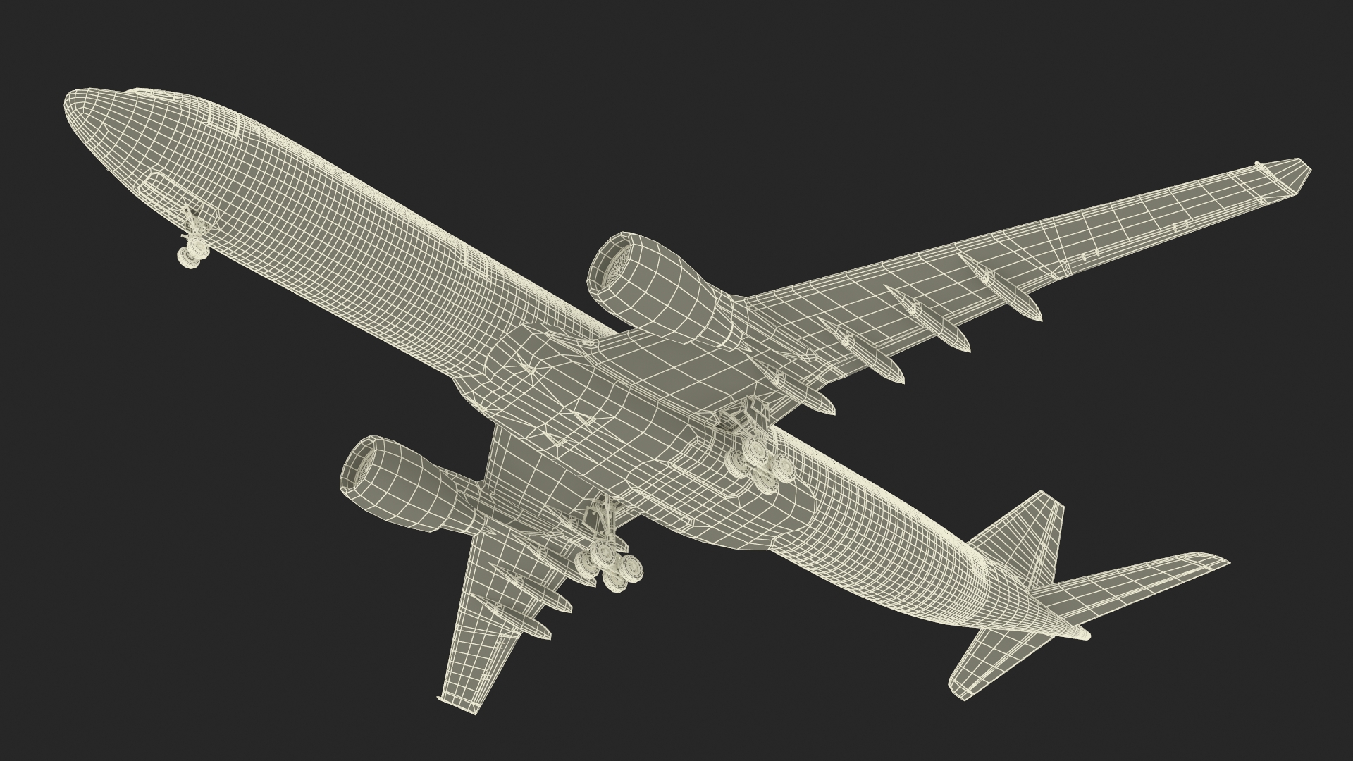 Emirates Airbus A330-200 3D model