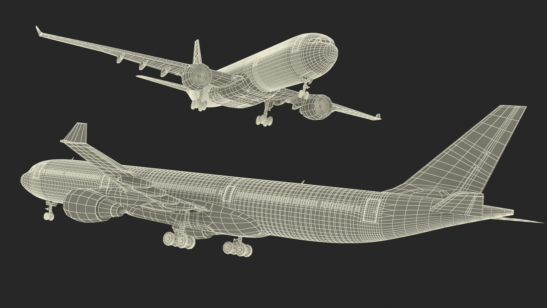 Emirates Airbus A330-200 3D model