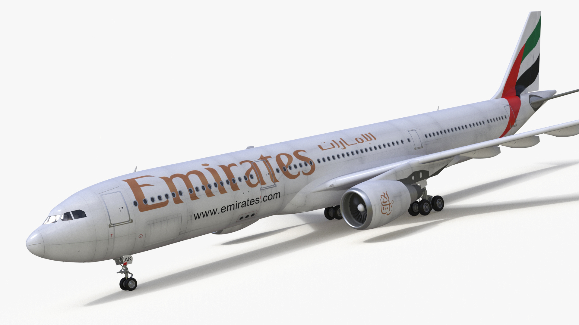 Emirates Airbus A330-200 3D model