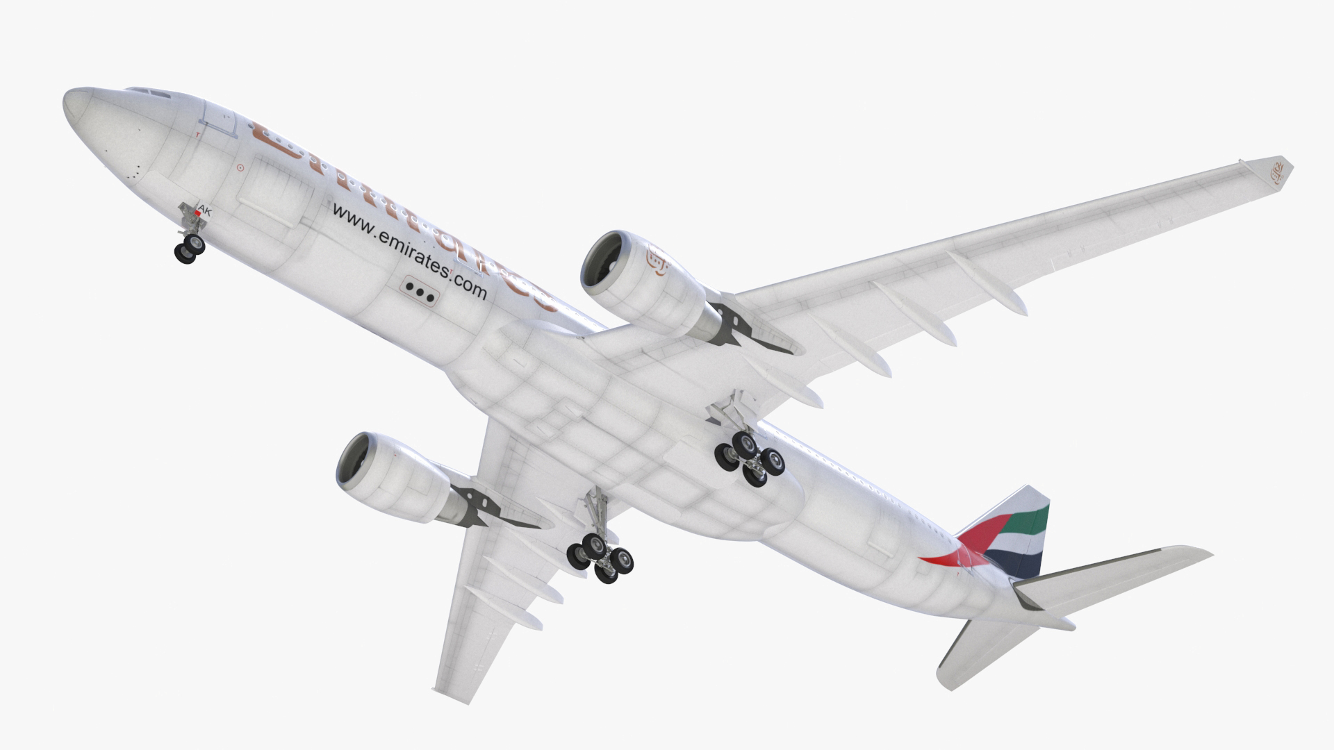 Emirates Airbus A330-200 3D model