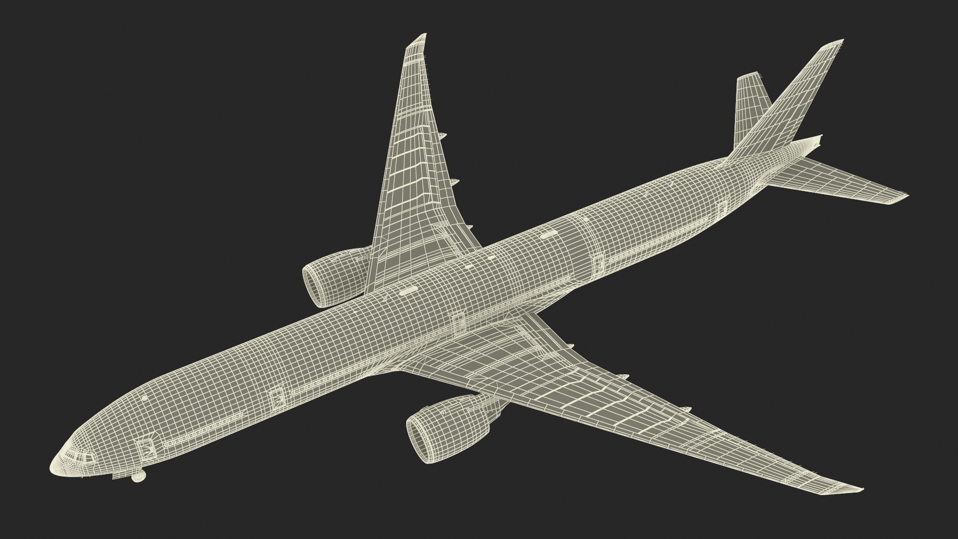 3D Singapore Airlines Boeing 777 Rigged