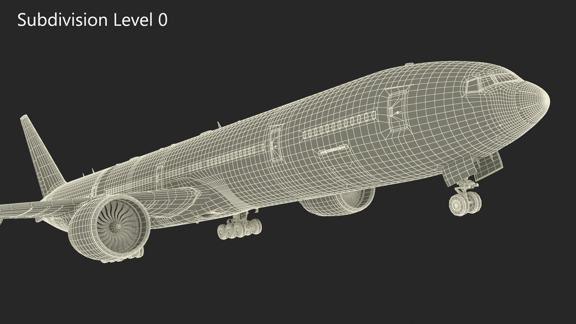 3D Singapore Airlines Boeing 777 Rigged