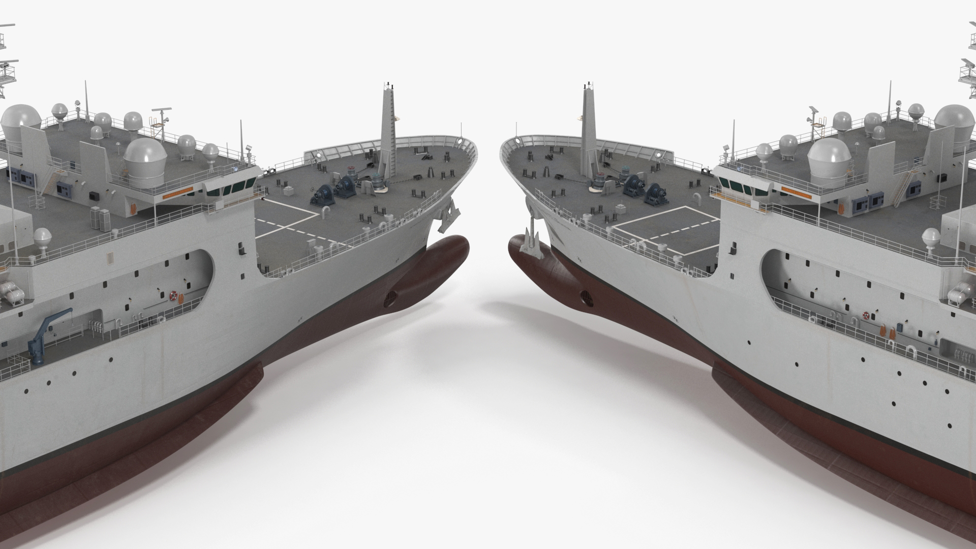 3D USNS Howard O Lorenzen Ship Rigged for Cinema 4D model