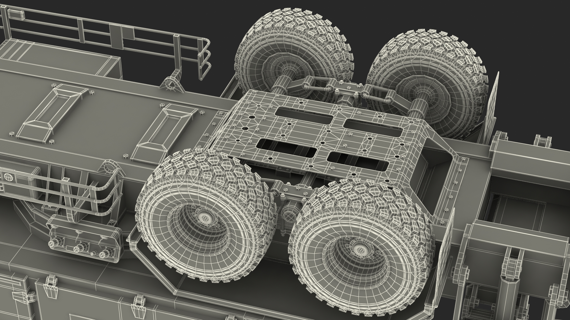 3D model Patriot Radar AN MPQ53 Green Rigged