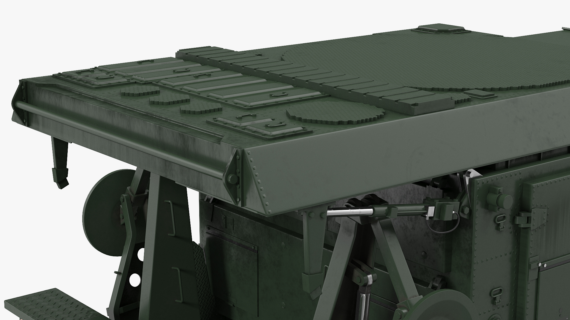 3D model Patriot Radar AN MPQ53 Green Rigged