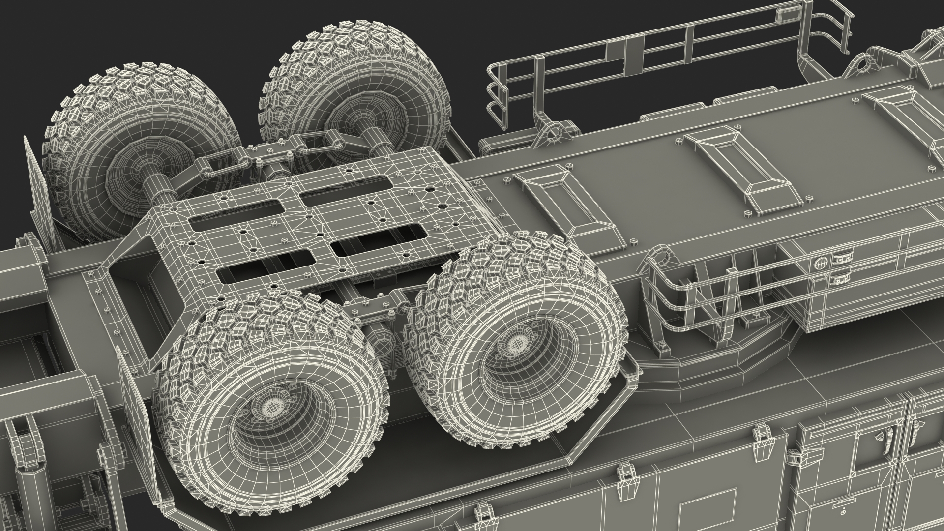 3D model Patriot Radar AN MPQ53 Green Rigged