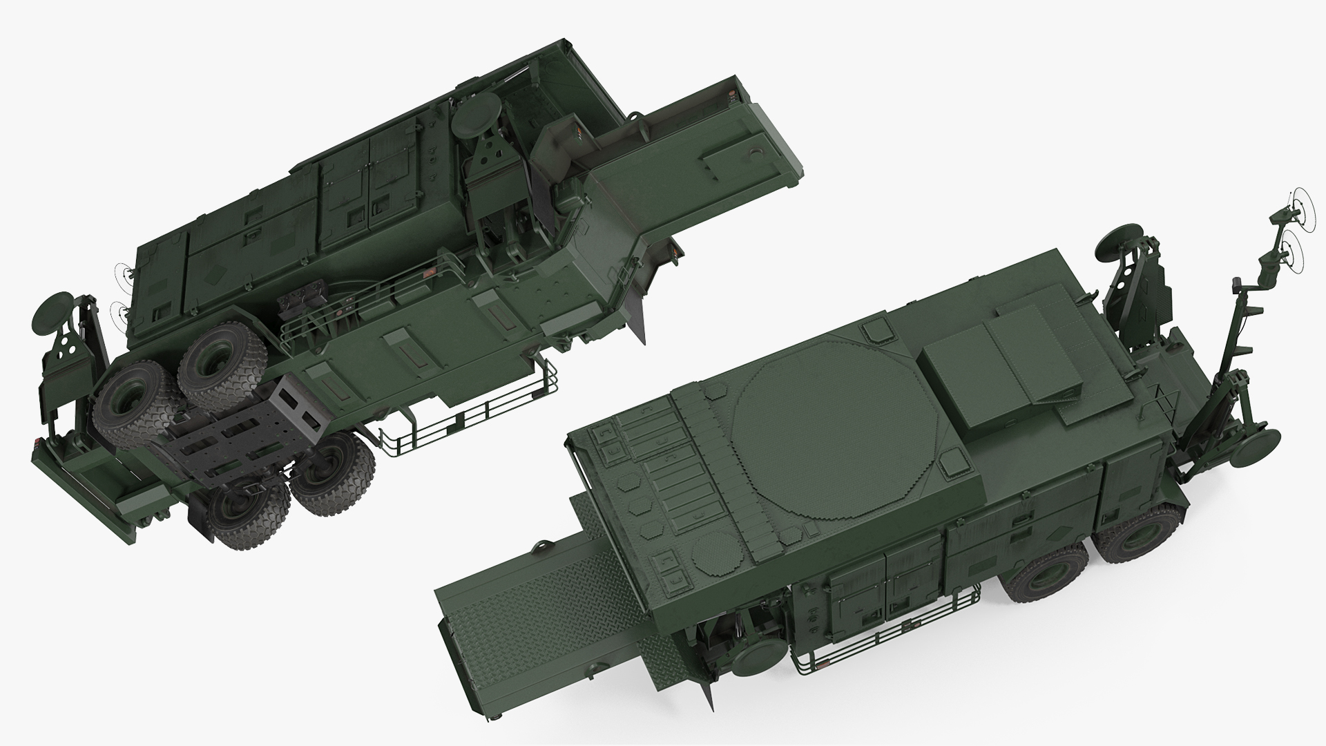 3D model Patriot Radar AN MPQ53 Green Rigged