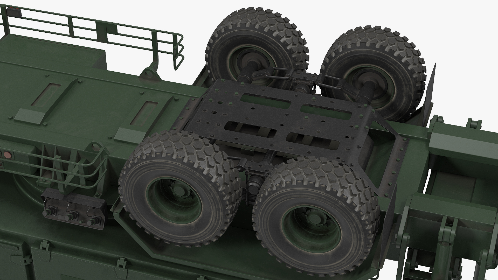 3D model Patriot Radar AN MPQ53 Green Rigged