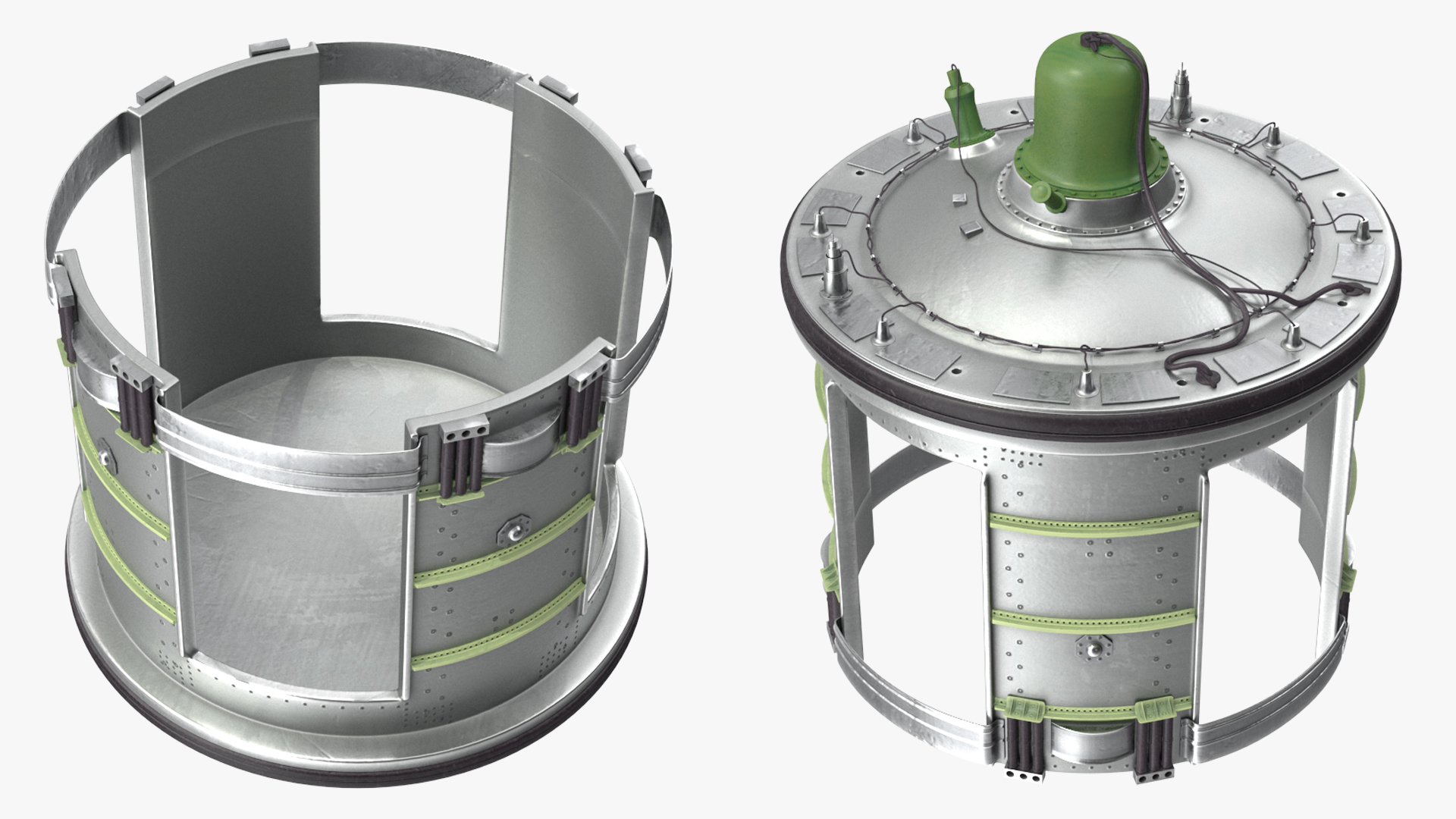 Silo Based Missile System Sarmat Rigged 3D model